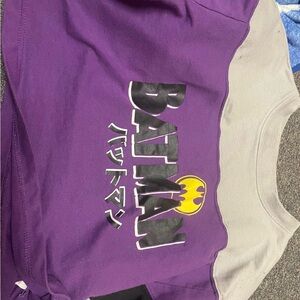 Batman Kids Tee in Purple and Gray